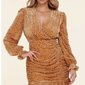 Elegant Leopard Print Dress